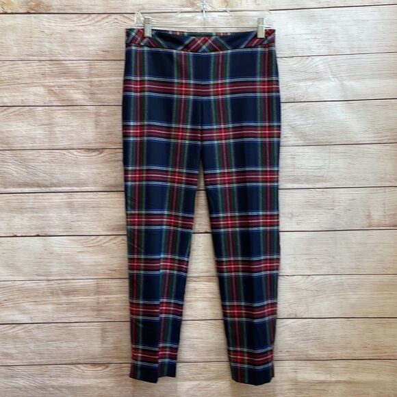 TALBOTS WOOL PLAID PANTS - Picture 1 of 8